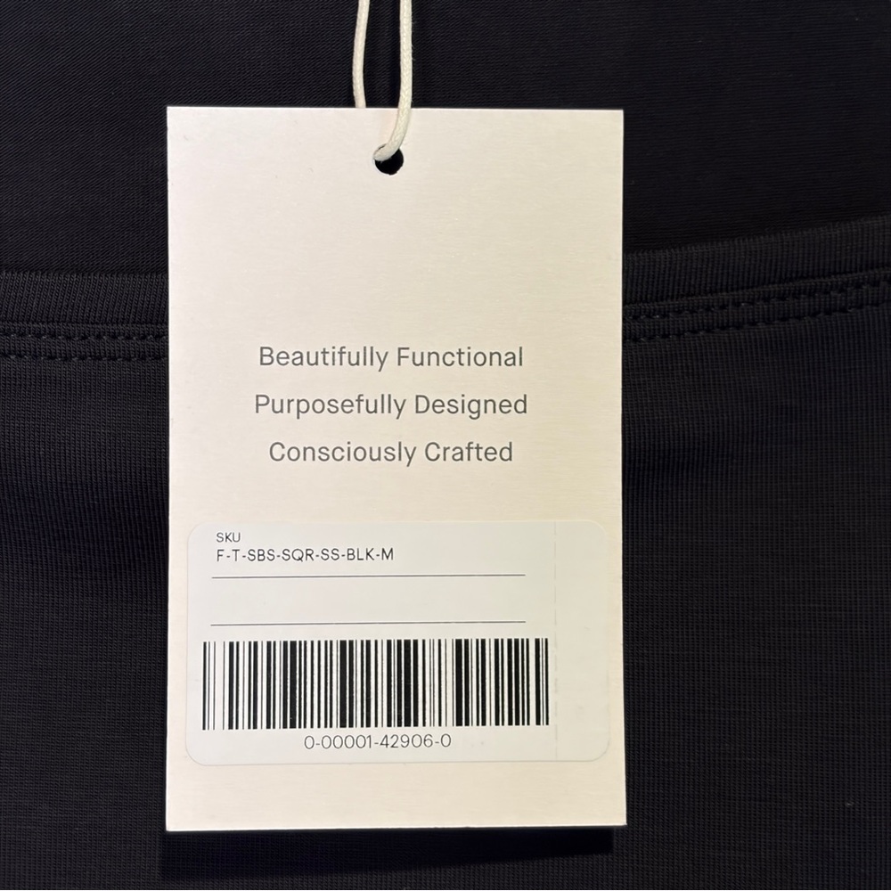 Everlane The Form Square Neck Top Tee in Black, Size M NWT - Picture 14 of 16